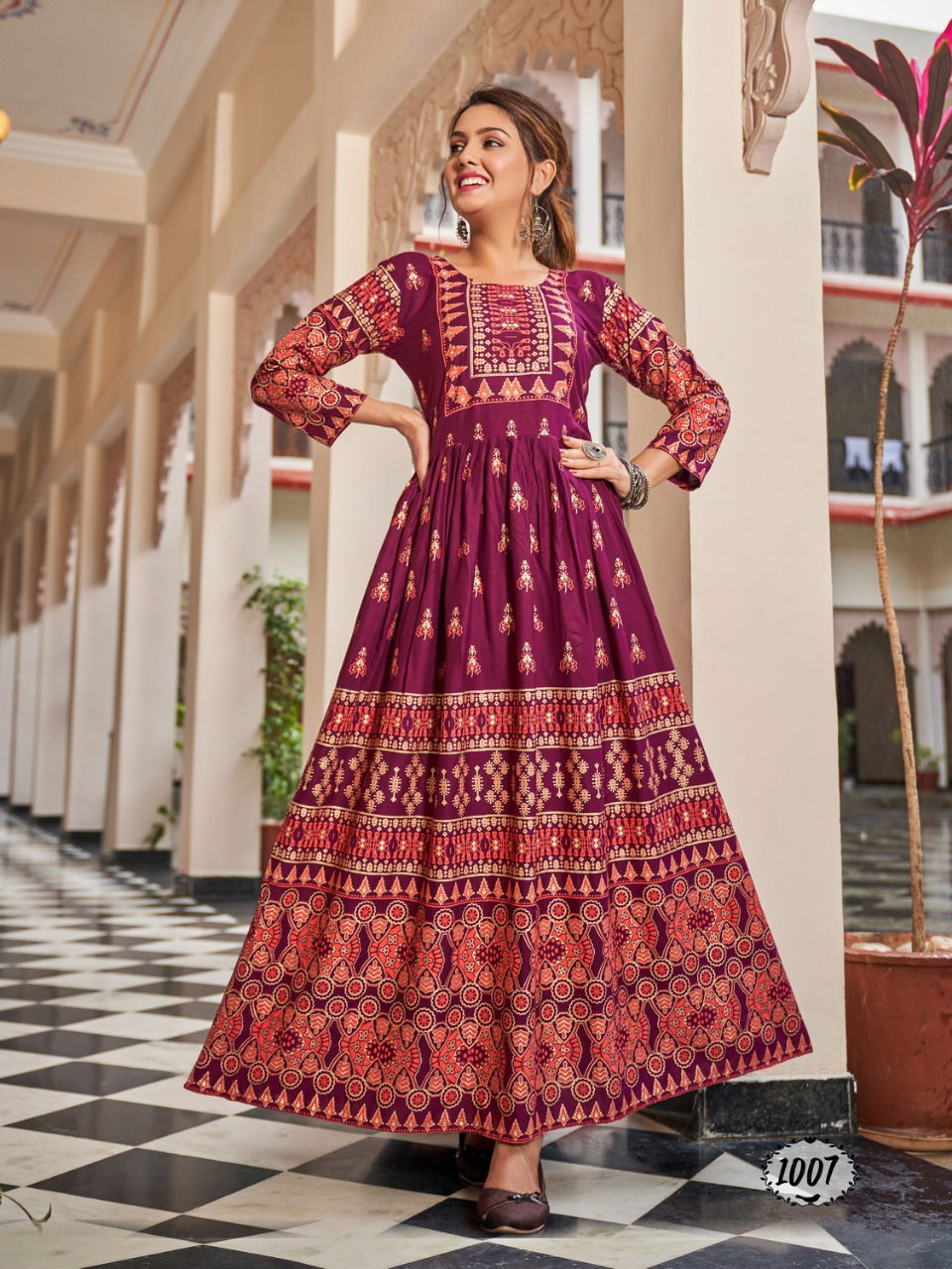 Banwery Flora Fancy Wear Wholesale Anarkali Kurti Collection